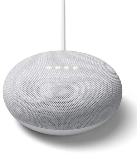Google Nest Mini Altavoz Inteligente Blanco - 2ª Generación, Android/IOS, WiFi
