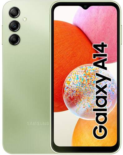 Samsung Galaxy A14 4/64GB Verde - 6.6" FHD+, Mediatek G85, 50+5+2/13Mpx, NFC, 5000mAh 15W
