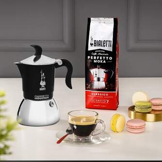 CAFET. ITALIANA BIALETTI FIAMMETTA INDUCT BLACK 4T