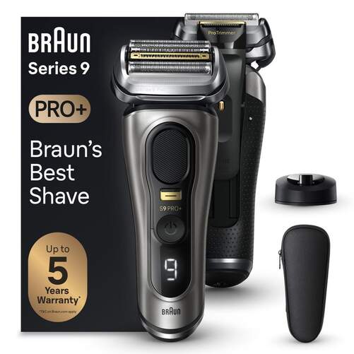 Afeitadora Braun Series 9 Pro+ 9515S - Aut. 60min, AutoSense, Incluye recortadora ProTrimmer