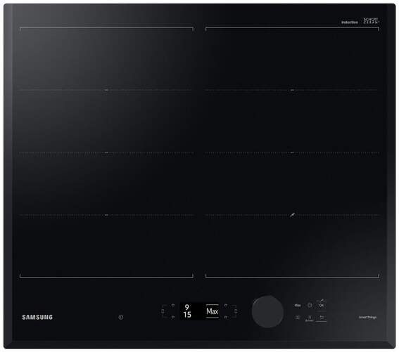 Placa de inducción Samsung NZ64B7799KKU1 - Dual Flex, 7400 W, 60 cm, Negro