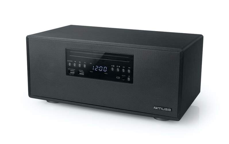 Lector de CD Muse M-692 - BTC, FM 20 presintonías, ÜSB, mando a distancia, caja de madera