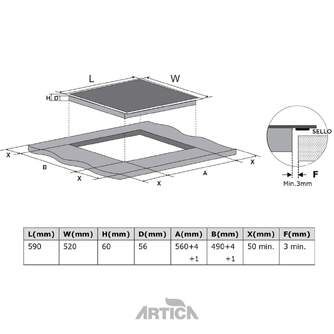 ENCIM. ARTICA AEI63223 3F IND 32cm 7400W BOOSTER