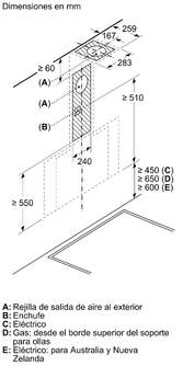 CAMP. BOSCH DWK91LT60 90CM 1007m3h A 