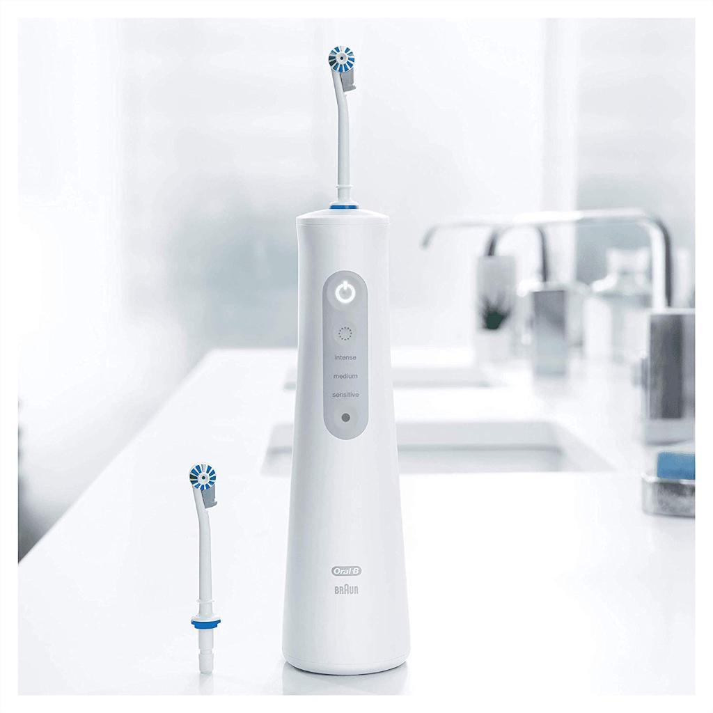 Oralb Aquacare Proexpert irrigador bucal con tecnología oxyjet y 6 modos limpieza blanco 3 intensidades expert portatil dental