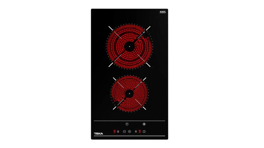 Placa Vitrocerámica Teka TBC 32010 TTC - 2 Zonas, 32cm, TouchControl, Programador, 3kW