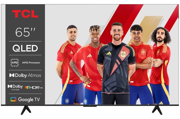 TV TCL 65" 65P7K - 4K Ultra HD, QLED, Google TV, Dolby Atmos, HDR