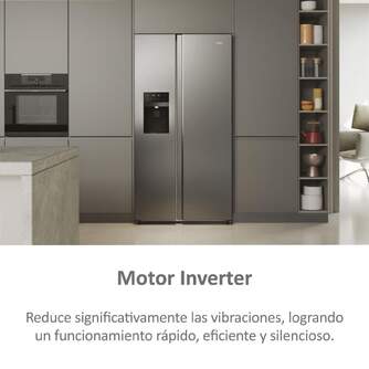 FRI. HAIER HSR5918DIMP 177x91x66 NF INOX DISP