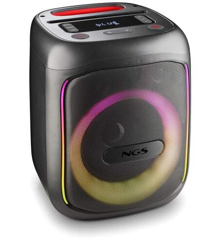 Altavoz NGS Wild Swag Go - Portátil, Compatible con la Tecnología Bluetooth 5.0 Negro Aux 24x23x30cm