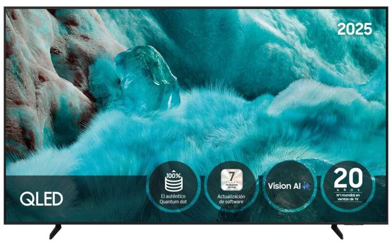 TV Samsung 75" QLED Q7F4 - 4K Ultra HD, Samsung Vision AI Smart TV Tizen, Altavoces 20W, HDR10+