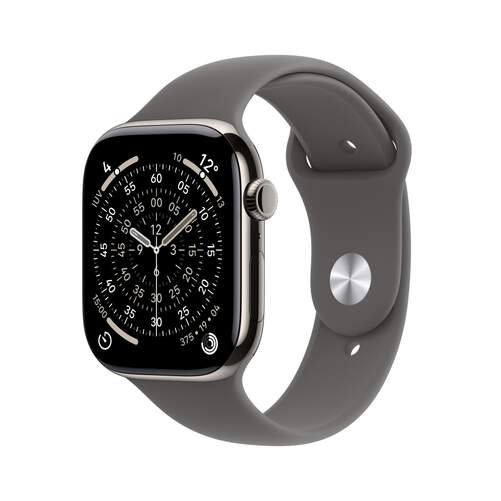 Apple Watch Series 11 Natural - 1,81" OLED, GPS + Cellular, 24h autonomía, correa goma talla M/L