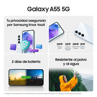 SMARTPHONE SAMSUNG A55 5G 8/128 6,6%%%quot; AWESOME LILAC