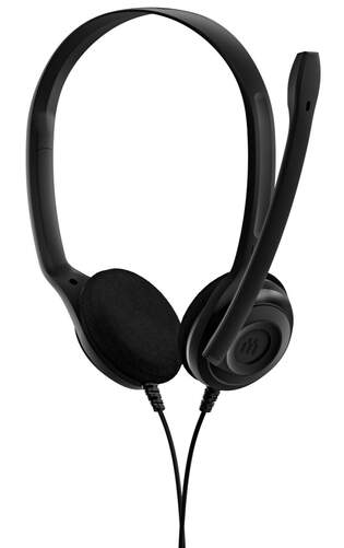 Auriculares Sennheiser PC 5 Chat - Auriculares con micrófono, 42-17000 Hz, 95 dB/mW, negro