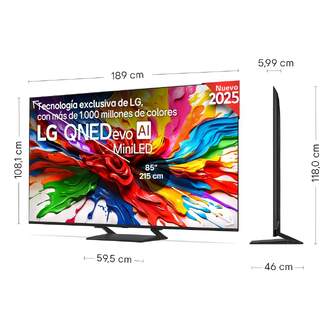 TV LG 85%%%quot; 85QNED93A6A UHD QNED EVO MINILED ALFA8