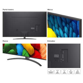 TV LG 65%%%quot; 65NANO81A6A UHD NANOCELL ALFA7 WEBOS25