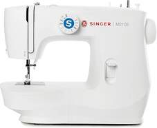 Máquina Coser Singer M2105 - 8 Programas de puntos, Semiautomático, Ojal de 4 Pasos, Blanco