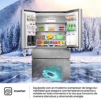 FRI. HISENSE RF749N4SWSE 179x92 FD NF INOX DISP ME