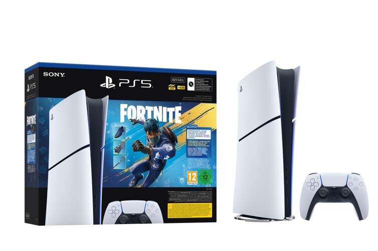 Sony PlayStation 5 Chasis Estándar E - Incluye mando y Fortnite Flowering Chaos