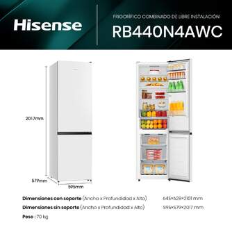 FRICOM. HISENSE RB440N4AWC 202x60x58 NF BCO