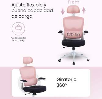 SILLA DE OFICINA WOXTER ERGO PINK  