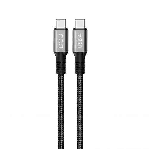 Cable DCU USB C a USB C - 1 m, 240 W/40G, Negro