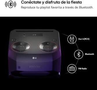 ALTAVOZ LG XBOOM RNC2 80W FM BT USB KARAOKE
