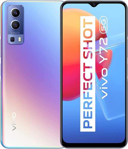 Vivo Y72 5G Dream Glow - 6.58" FHD+, NFC, 8/128GB, Dimensity 700, GPS, Dual SIM, 64+8+2/16Mpx