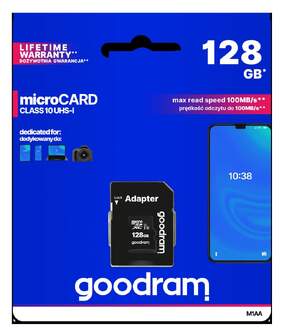 TARJ. MEM. GOODRAM MICRO SD 128GB ADAPTADOR