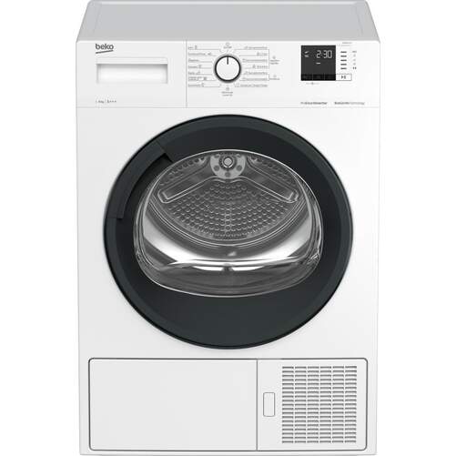 Secadora Bomba Calor Beko DS 8512 CX - Clase C, 8kg, 15 Programas, Condensaci&oacute;n, Inverter, Blanca