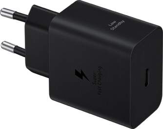 CARGADOR SAMSUNG 1XUSB C DE 45W CABLE USB C NEGRO