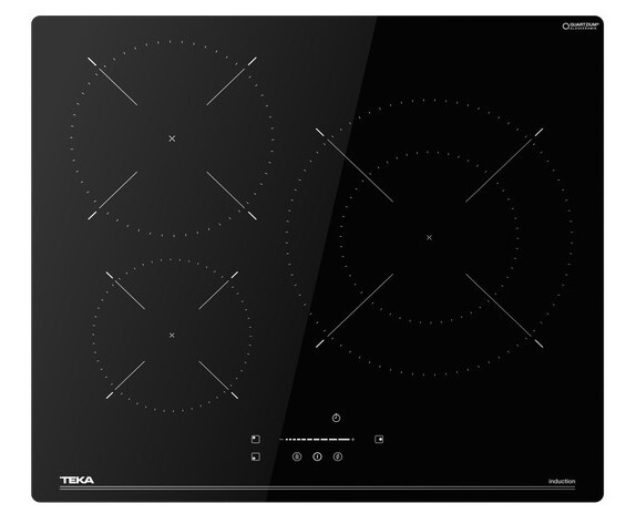 Placa Inducci&oacute;n Teka IBC63110SSM BK 112520049 - 3 Zonas, 9 Potencias, Power Plus, Negro
