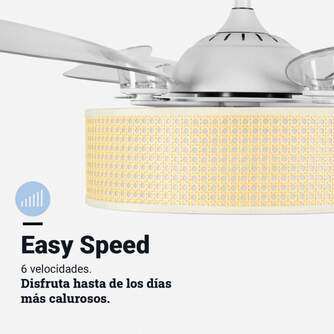 VENTILADOR TECHO U.BLUE JALOQUEWR 104CM DC LED PL