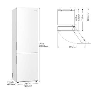 FRICOM. LG GBP62SWNAC 203x60 NF BCO