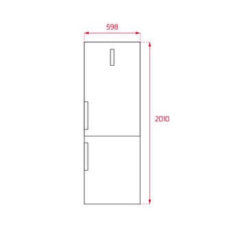 FRICOM. TEKA NFL430SWH BLANCO 201x60 NF DSP