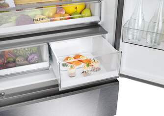 FRI. HAIER HFR7819ENGC 190x83x64 FD NF DISP INOX