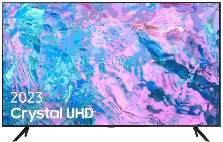 TV 55" Samsung TU55CU7105 Crystal - 4K, Smart TV, PurColor, Contrast Enhancer, HDR10+, OTS Lite