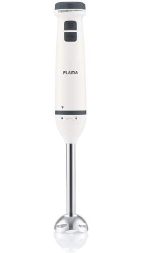 Batidora de mano flama 2031FL - 800W, inox y blanco, 2 cuchillas, 2 velocidades + turbo