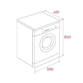 LVD. TEKA WMK40840 8K 1400R DSP BCO 113910018