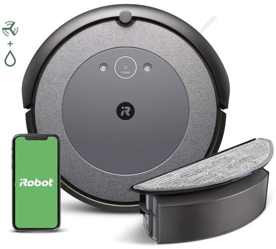 Aspirador Robot Roomba iRobot i5 - Limpieza 4 Fases, Mapas Inteligentes, Mopa Fregado