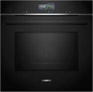 Horno Siemens HM776GKB1 - Función microondas, 67 litros, cristal negro, 3600 W, 300ºC máx