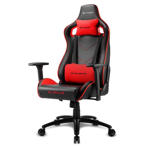 Silla Gaming Sharkoon Elbrus 2 - Negro/Rojo