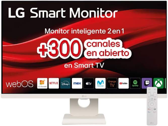 Smart Monitor LG 27" 27U511SA - Full HD IPS, webOS23, altavoces 5W, panel ThinQ, Bluetooth