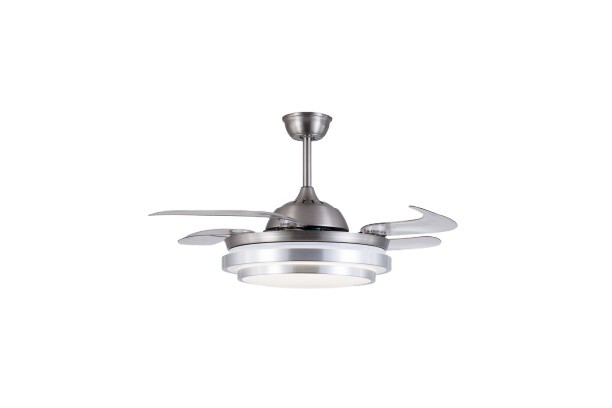 Ventilador Techo Artica AVTR105S - 36 W, 6 Velocidades, Aspas Retráctiles, Plata