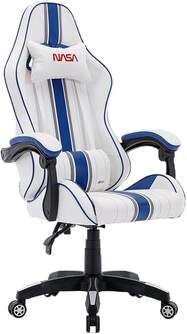 SILLA GAMING NASA ATLANTIS BLANCA/AZUL