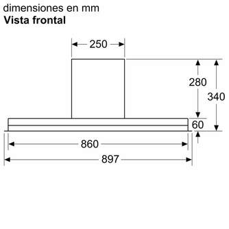 CAMP. BOSCH DBB97AM60 90CM 749 m3/h