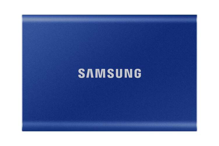 Samsung T7 Disco duro externo ssd 500 azul portable mupc500h usb tipo pcie nvme 3.2 500gb mupc500hww gen.2 10gbps 1