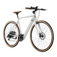 Bicicleta el&eacute;ctrica Capital Cecotec - 70 km autonom&iacute;a, 8 velocidades Shimano, ruedas 28", blanco