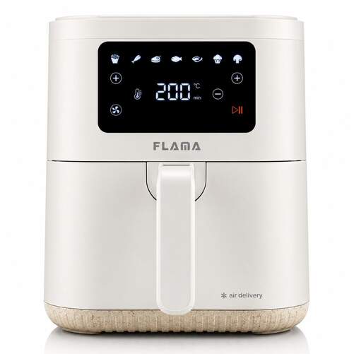 Freidora Aire Flama 651FL - 6 Litros, Programable con 8 programas, 80-200&ordm;C, Blanca