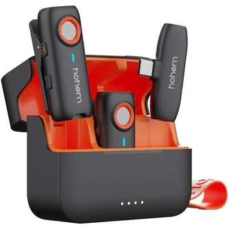 MICROFONO INALAMBRICO HOHEM MIC01 2TX 1RX USBC