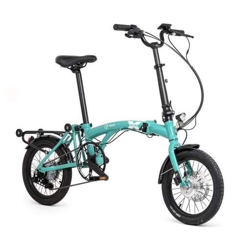 Bicicleta Eléctrica Youin Oxford Verde BK0600G - Plegable, 8 veloc., ruedas 16", 40km autonomía